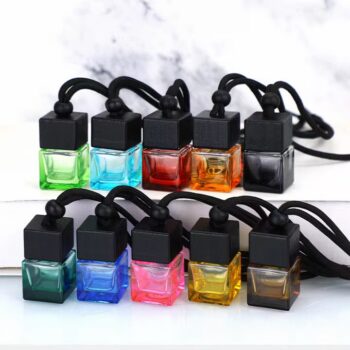 Car Essential Oil Fragrance Diffuser Glass Aroma Bottle For Car